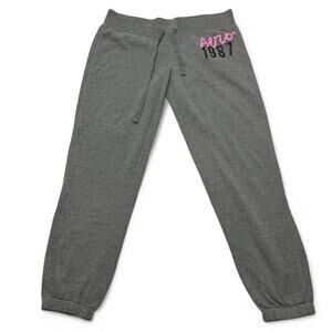 Aeropostale Y2K 2000s Vintage Grey Sweatpants 2000s Low Rise Cuffed Size M
